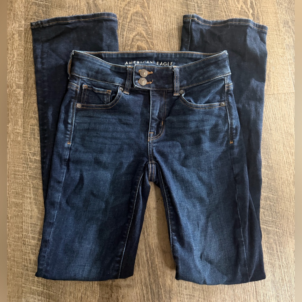 American Eagle Outfitters Dark Indigo Boot Cut Jeans